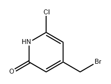 4-(bromomethyl)-6-chloropyridin-2-ol Struktur