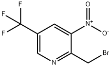 2-Bromomethyl-3-nitro-5-(trifluoromethyl)pyridine Struktur