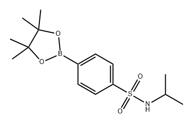 Benzenesulfonamide, N-(1-methylethyl)-4-(4,4,5,5-tetramethyl-1,3,2-dioxaborolan-2-yl)- Struktur