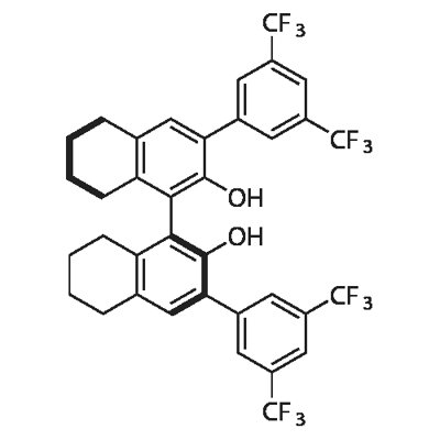 S-3,3'-bis(3,5-bis(trifluoroMethyl)phenyl)-5,5',6,6',7,7',8,8'-octahydro-1,1'-bi-2,2'-naphthol Struktur