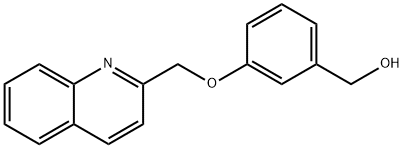 Benzenemethanol, 3-(2-quinolinylmethoxy)- Struktur