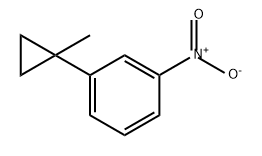 Benzene, 1-(1-methylcyclopropyl)-3-nitro- Struktur