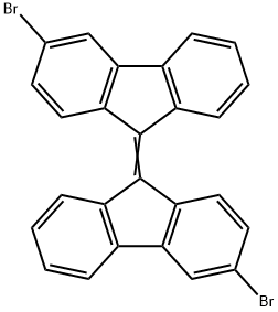 9H-Fluorene, 3-bromo-9-(3-bromo-9H-fluoren-9-ylidene)- Struktur