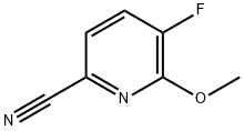 2-Pyridinecarbonitrile, 5-fluoro-6-methoxy- Struktur