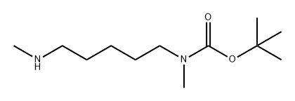 Carbamic acid, N-methyl-N-[5-(methylamino)pentyl]-, 1,1-dimethylethyl ester Struktur