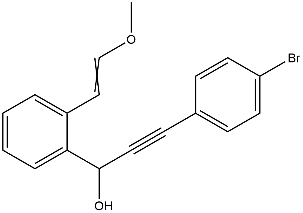 Benzenemethanol, α-[2-(4-bromophenyl)ethynyl]-2-(2-methoxyethenyl)-