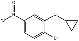 Benzene, 1-bromo-2-(cyclopropyloxy)-4-nitro- Struktur