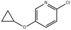 2-CHLORO-5-CYCLOPROPOXYPYRIDINE Struktur