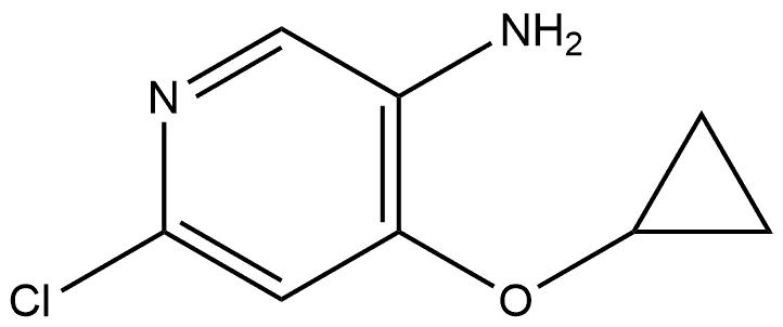 6-Chloro-4-cyclopropoxypyridin-3-amine Struktur