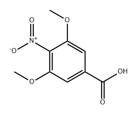 Benzoic acid, 3,5-dimethoxy-4-nitro- Struktur