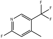 2-Fluoro-4-methyl-5-(trifluoromethyl)pyridine Struktur