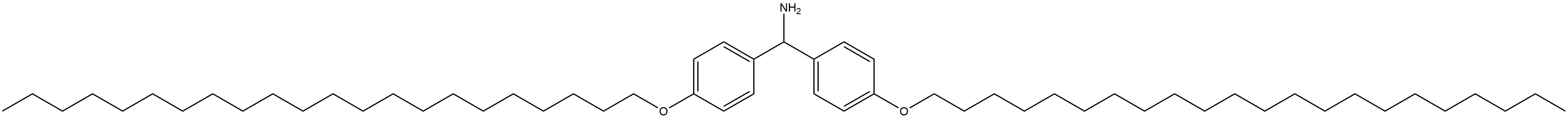 Benzenemethanamine, 4-(docosyloxy)-α-[4-(docosyloxy)phenyl]- Struktur