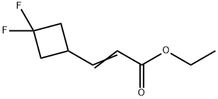 2-Propenoic acid, 3-(3,3-difluorocyclobutyl)-, ethyl ester Struktur