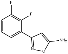 5-Isoxazolamine, 3-(2,3-difluorophenyl)- Struktur