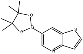 Thieno[3,2-b]pyridine, 6-(4,4,5,5-tetramethyl-1,3,2-dioxaborolan-2-yl)- Struktur