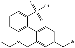 [1,1'-Biphenyl]-2-sulfonic acid, 4'-(bromomethyl)-2'-(ethoxymethyl)- Struktur