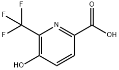 5-羥基-6-(三氟甲基)吡啶甲酸, 1256809-93-4, 結(jié)構(gòu)式