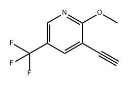 Pyridine, 3-ethynyl-2-methoxy-5-(trifluoromethyl)- Structure