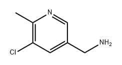 3-Pyridinemethanamine, 5-chloro-6-methyl- Struktur