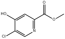 2-Pyridinecarboxylic acid, 5-chloro-4-hydroxy-, methyl ester Struktur