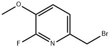 Pyridine, 6-(bromomethyl)-2-fluoro-3-methoxy- Struktur