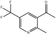 3'-Acetyl-2'-methyl-5'-(trifluoromethyl)pyridine Struktur