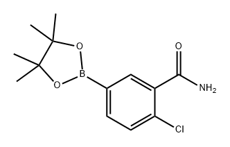 Benzamide, 2-chloro-5-(4,4,5,5-tetramethyl-1,3,2-dioxaborolan-2-yl)- Struktur