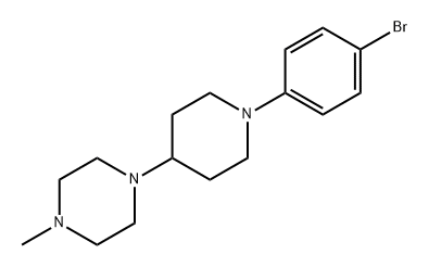 Piperazine, 1-[1-(4-bromophenyl)-4-piperidinyl]-4-methyl- Struktur