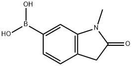 Boronic acid, B-(2,3-dihydro-1-methyl-2-oxo-1H-indol-6-yl)- Struktur