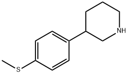 Piperidine, 3-[4-(methylthio)phenyl]- Struktur