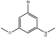 3-Bromo-5-methoxy-N-methylaniline Struktur