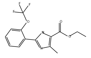 1H-Imidazole-5-carboxylic acid, 4-methyl-2-[2-(trifluoromethoxy)phenyl]-, ethyl ester|5-甲基-2-[2-(三氟甲氧基)苯基]-1H-咪唑-4-甲酸乙酯