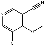 3-Pyridinecarbonitrile, 5-chloro-4-methoxy- Struktur