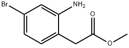 Benzeneacetic acid, 2-amino-4-bromo-, methyl ester Struktur