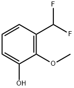 Phenol, 3-(difluoromethyl)-2-methoxy- Struktur