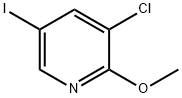 3-Chloro-5-iodo-2-methoxypyridine Struktur