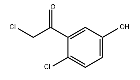 Ethanone, 2-chloro-1-(2-chloro-5-hydroxyphenyl)- Struktur