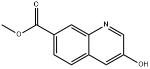 7-Quinolinecarboxylic acid, 3-hydroxy-, methyl ester Struktur