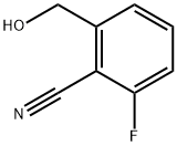 Benzonitrile, 2-fluoro-6-(hydroxymethyl)- Struktur