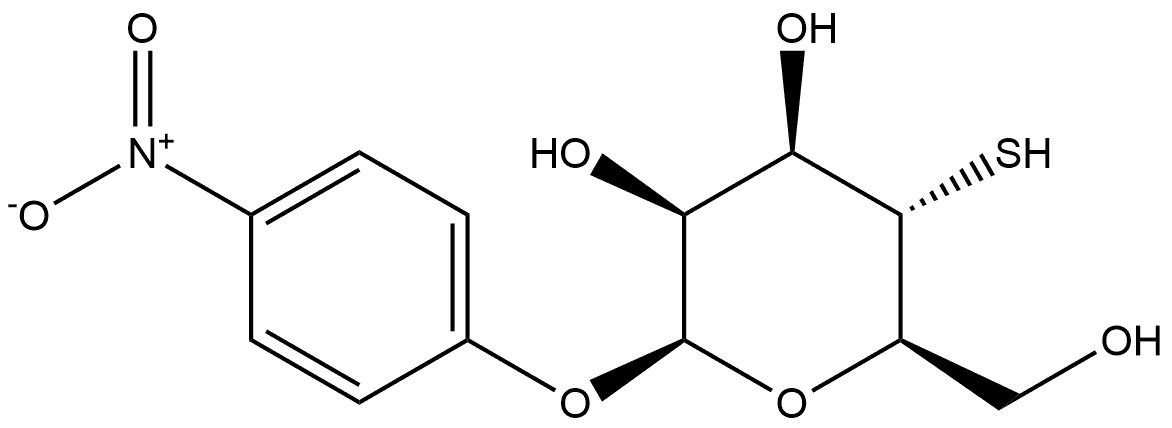 β-D-Mannopyranoside, 4-nitrophenyl 4-thio- Structure