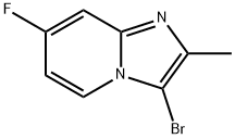 3-bromo-7-fluoro-2-methylimidazo[1,2-a]pyridine Struktur