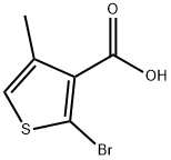 3-Thiophenecarboxylic acid, 2-bromo-4-methyl- Struktur