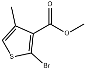 3-Thiophenecarboxylic acid, 2-bromo-4-methyl-, methyl ester Struktur