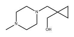 Cyclopropanemethanol, 1-[(4-methyl-1-piperazinyl)methyl]- Struktur