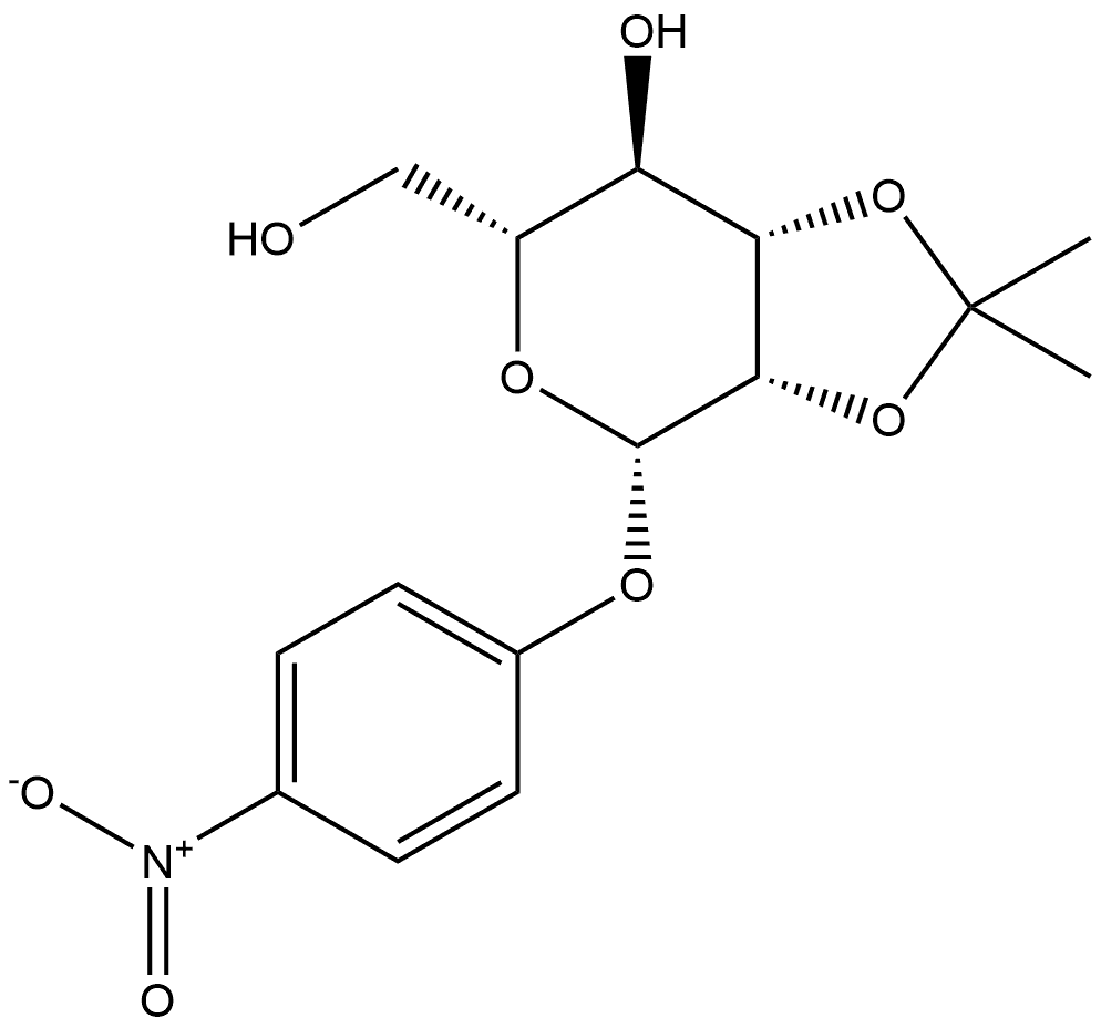 β-D-Mannopyranoside, 4-nitrophenyl 2,3-O-(1-methylethylidene)- Struktur