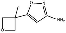 3-Isoxazolamine, 5-(3-methyl-3-oxetanyl)- Struktur