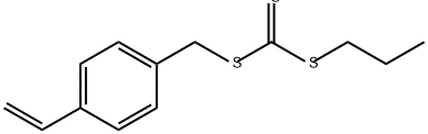 Carbonotrithioic acid, (4-ethenylphenyl)methyl propyl ester Struktur