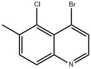 4-bromo-5-chloro-6-methylquinoline Struktur