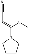 2-Propenenitrile, 3-(methylthio)-3-(1-pyrrolidinyl)-, (2Z)- Struktur