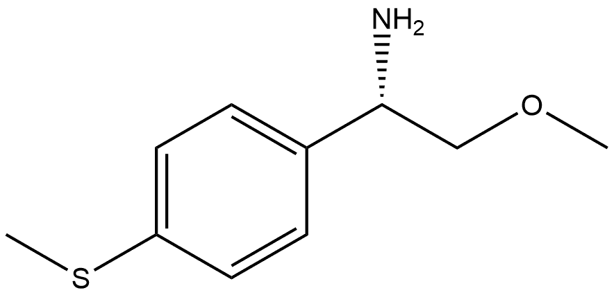 (R)-2-methoxy-1-(4-(methylthio)phenyl)ethan-1-amine Struktur